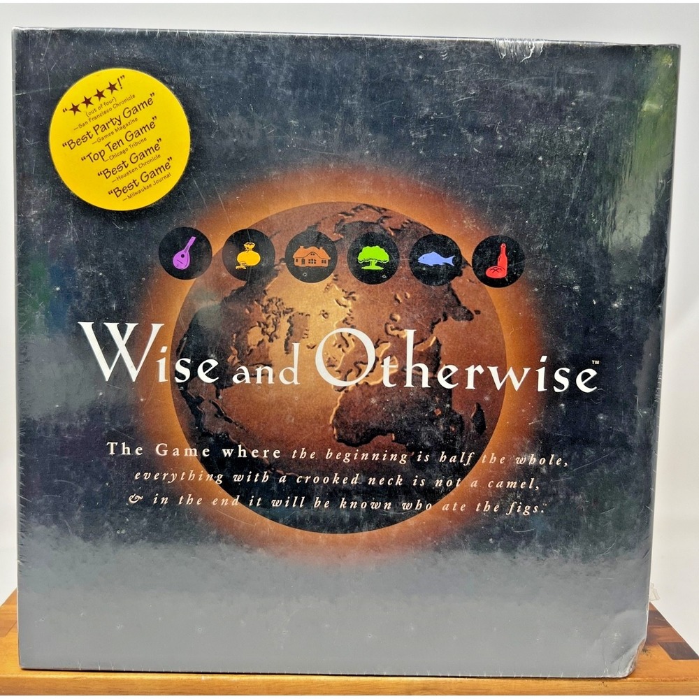 Wise And Otherwise Party Board Game 1997 Sealed USA Family Trivia Bluffing Game